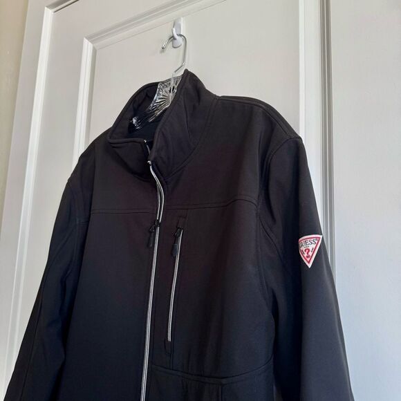 Guess Black Performance Jacket with Stand-Up Collar - Picture 2 of 5